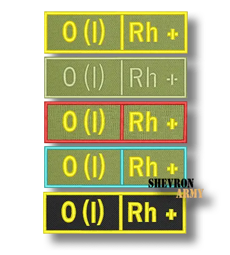 Нашивка нагрудная, группа крови (первая положительная)
